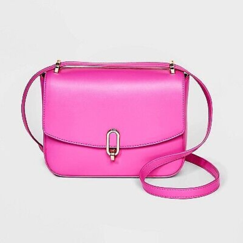 a new day Hot Pink Crossbody Bag